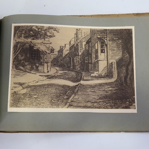 2442 - Vera Colborne, album of etchings, signed in pencil (10)