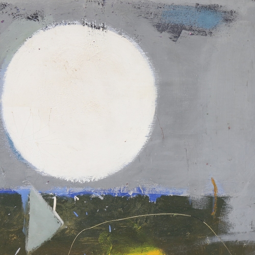 2447 - Ken Townsend, abstract moonlight, oil on board, 30