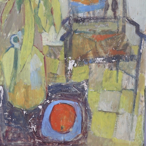 2448 - Ken Townsend, still life interior, oil on board, 26