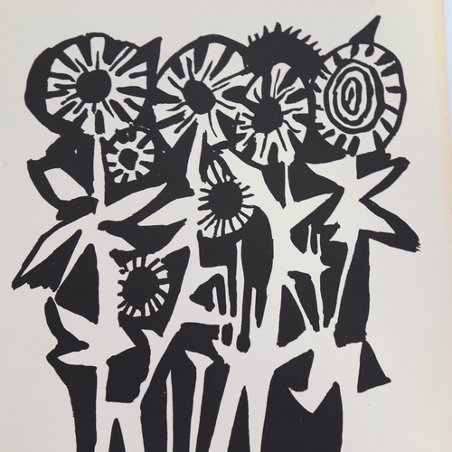 2468 - Mario Prassinos (1916 - 1985), 2 lithographs, abstract flowers, signed in pencil, sheet size 10.5