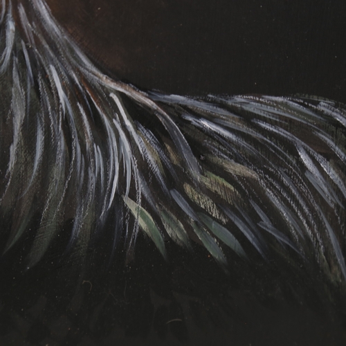 2482 - Clive Fredriksson, cockerel, oil on board, 16