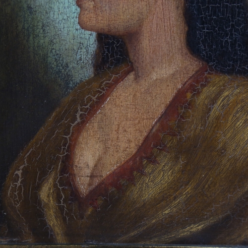 2501 - Alfred Ellis, Classical portrait of a woman, signed and dated 1891, 9.5