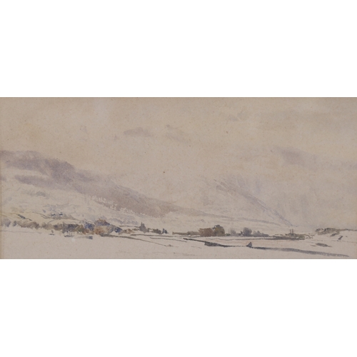 2505 - William Lionel Wyllie (1851 - 1931), extensive landscape, watercolour on paper, 3.5