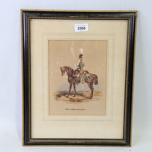 2506 - Orlando Norie (1832 - 1901), an officer of the Royal Horse Artillery, watercolour, signed, 9