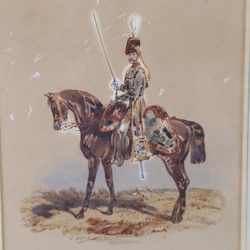 2506 - Orlando Norie (1832 - 1901), an officer of the Royal Horse Artillery, watercolour, signed, 9