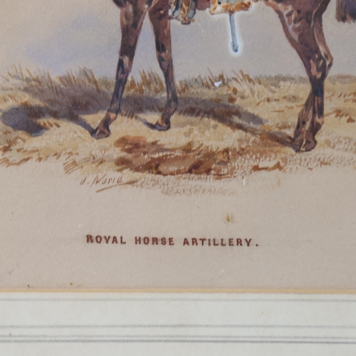 2506 - Orlando Norie (1832 - 1901), an officer of the Royal Horse Artillery, watercolour, signed, 9