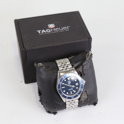 1008 - TAG HEUER - a stainless steel Professional 1000 Diver 200M quartz wristwatch, ref. 980.613B, blue di... 