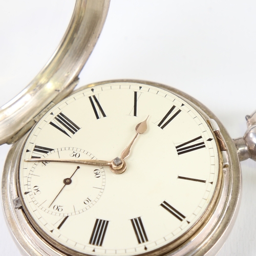 1021 - A 19th century silver-cased open-face keywind Marine Chronometer deck pocket watch, by Frodsham of L... 