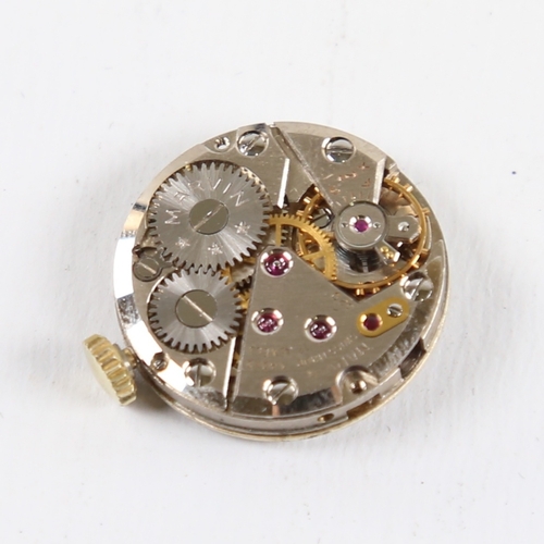 1031 - 2 Vintage wristwatch movements, including Marvin and Audax, Audax working (2)