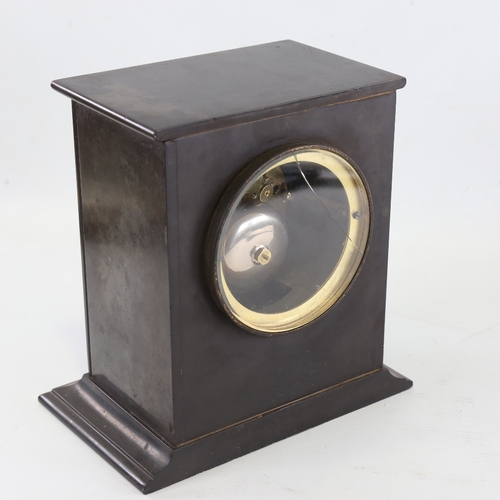 1047 - A 19th century French slate-cased 8-day mantel clock, by A Brocot & Delettrez of Rue Charlot N62 of ... 