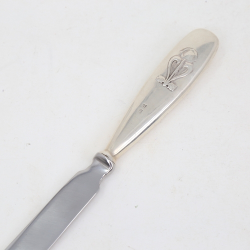 1125 - A Liberty & Co Edwardian Art Nouveau silver-handled paper knife, possibly designed by Archibald Knox... 