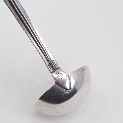 1126 - GEORG JENSEN - a Vintage Danish sterling silver ladle, model no. 13, import hallmarks London 1934, l... 