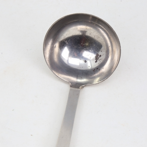 1126 - GEORG JENSEN - a Vintage Danish sterling silver ladle, model no. 13, import hallmarks London 1934, l... 