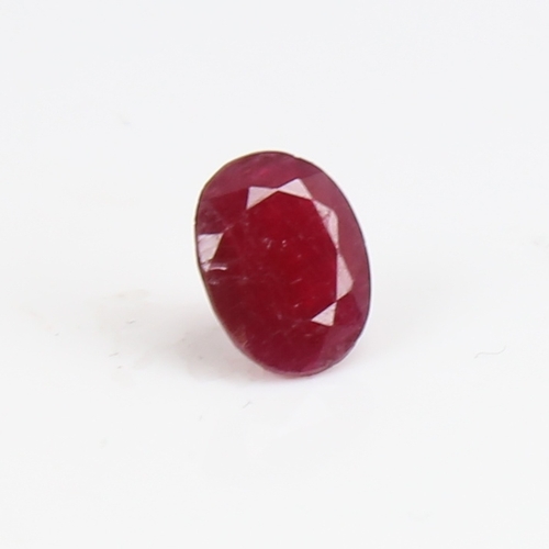 1268 - A 1.99ct unmounted oval mixed-cut African ruby, dimensions: 9.03mm x 6.90mm x 3.32mm, no indication ... 