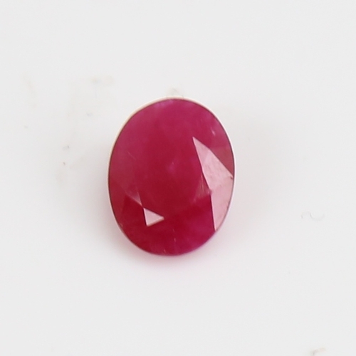 1269 - A 2.27ct unmounted oval mixed-cut ruby, dimensions: 9.10mm x 7.14mm x 3.73mm, with IGL Certificate