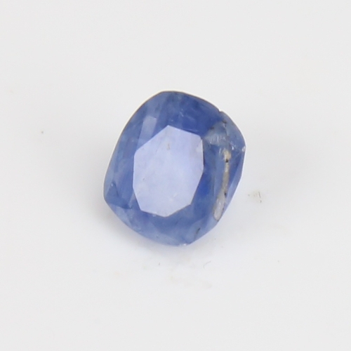 1272 - A 3.51ct unmounted cushion-cut sapphire, dimensions: 9.07mm x 8.18mm x 4.85mm, some indications of t... 