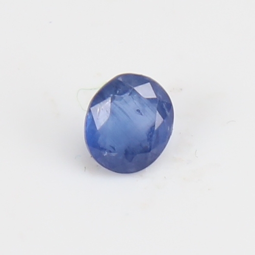 1275 - A 1.29ct unmounted oval mixed-cut Sri Lankan sapphire, dimensions: 6.75mm x 6.01mm x 3.48mm, no indi... 