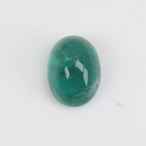 1276 - A 2.77ct unmounted oval cabochon emerald, dimensions: 10.02mm x 7.27mm x 5.44mm, 0.56g