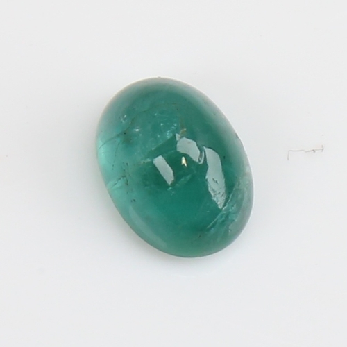 1276 - A 2.77ct unmounted oval cabochon emerald, dimensions: 10.02mm x 7.27mm x 5.44mm, 0.56g