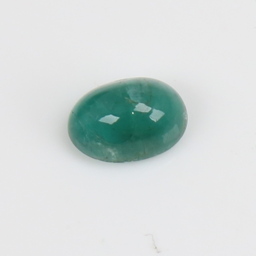 1276 - A 2.77ct unmounted oval cabochon emerald, dimensions: 10.02mm x 7.27mm x 5.44mm, 0.56g