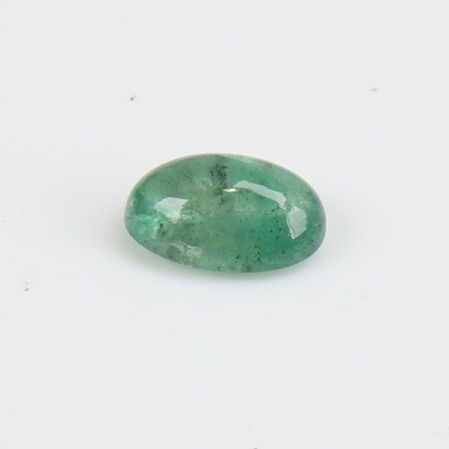 1277 - A 2.64ct unmounted oval cabochon emerald, dimensions: 10.67mm x 7.13mm x 4.85mm, 0.54g