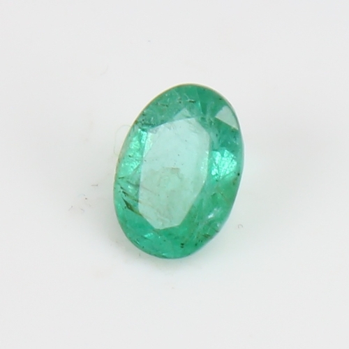 1278 - A 2.57ct unmounted oval mixed-cut emerald, dimensions: 10.32mm x 7.49mm x 5.14mm, evidence of clarit... 