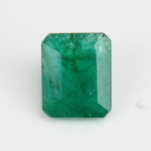 1279 - A 21ct unmounted rectangular emerald step-cut emerald, dimensions: 19.50mm x 15.50mm x 8.50mm, 4.20g... 