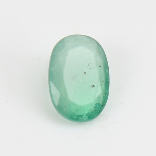 1280 - A 3.54ct unmounted oval mixed-cut emerald, dimensions: 12.90mm x 8.98mm x 3.97mm, 0.71g, with IDT Ce... 