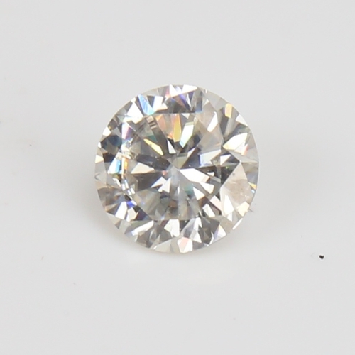 1283 - A 3.15ct unmounted round brilliant-cut moissanite, dimensions: 9.50mm x 5.50mm, with GLI card Certif... 