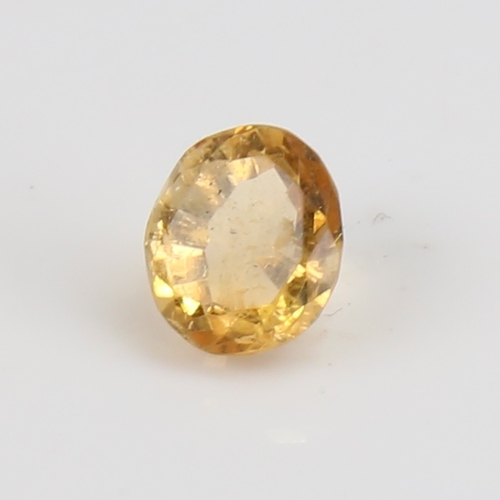 1286 - A 2.78ct unmounted oval mixed-cut Madeira yellow citrine, dimensions: 9.51m  x 8.26mm x 6.04mm, 0.56... 