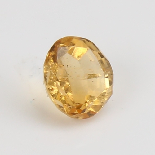 1286 - A 2.78ct unmounted oval mixed-cut Madeira yellow citrine, dimensions: 9.51m  x 8.26mm x 6.04mm, 0.56... 