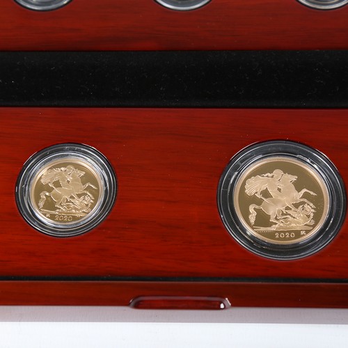 50 - An Elizabeth II Sovereign 2020 Five-Coin Gold Proof set, comprising Five-Sovereign Piece, Double-Sov... 