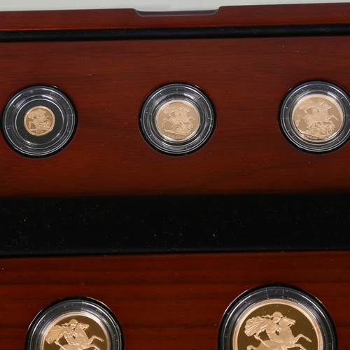 51 - An Elizabeth II Sovereign 2016 Five-Coin Gold Proof set, comprising Five-Sovereign Piece, Double-Sov... 