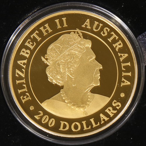 56 - An Elizabeth II 2020 80th Anniversary Battle of Britain 2oz Gold Proof Australian 200 Dollar Coin, 9... 