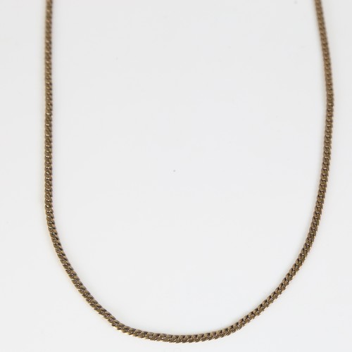 98 - A Continental 8ct gold herringbone link necklace, chain length 44cm, 7.2g