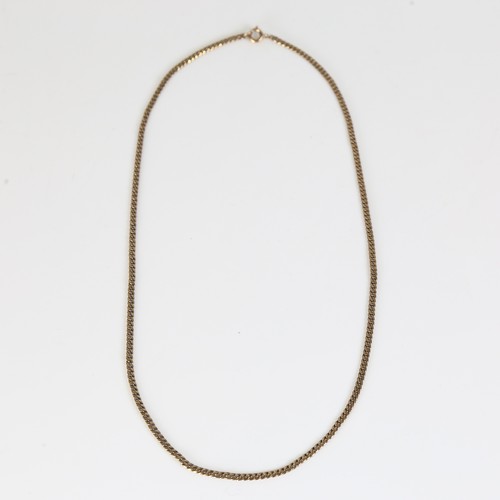 98 - A Continental 8ct gold herringbone link necklace, chain length 44cm, 7.2g