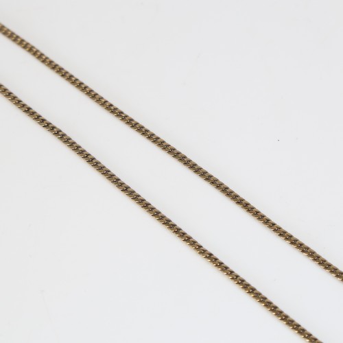 98 - A Continental 8ct gold herringbone link necklace, chain length 44cm, 7.2g