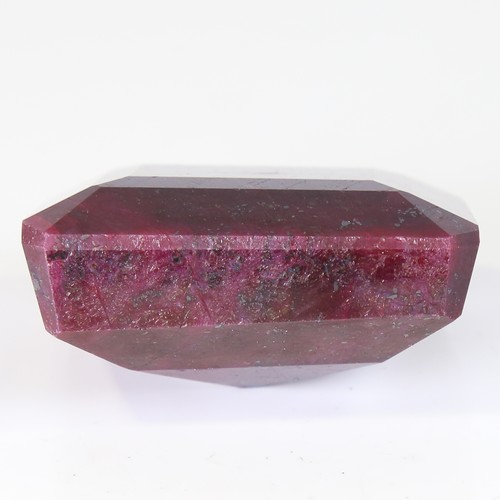 123 - 994ct unmounted rectangular step cut ruby, dimensions 57.00 x 48.00 x 29.22mm, 199.22g, with GLI Gem... 