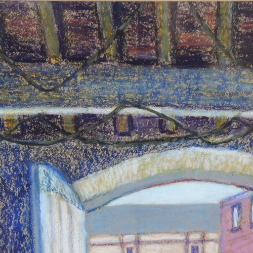 1321 - Bridget Ball, coloured pastels, the boathouse, 19