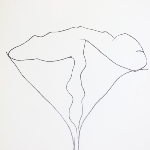 1330 - Raoul Ubac, lithograph, sculptural form from Derriere Le Miroir 1982, 15