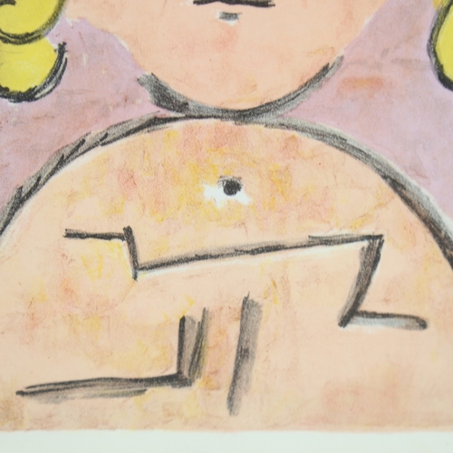 1332 - Paul Klee, lithograph head, published by Mourlot for Verve 1939, 13