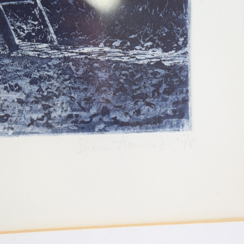 1350 - Susan Thomas, artist's proof etching, moonlight at no. 47, signed in pencil, dated '78, plate 10.5