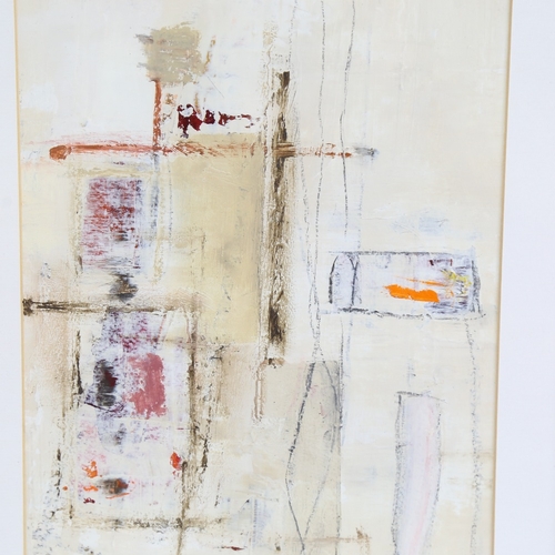 1369 - Cinzia Castellano, mixed media on paper, abstract, 17