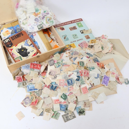 143 - Various Vintage loose postage stamps, albums etc