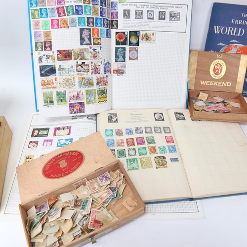 143 - Various Vintage loose postage stamps, albums etc