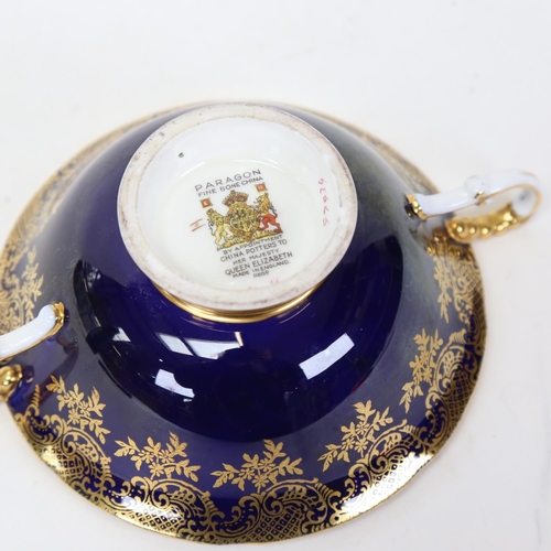 165 - WITHDRAWN - A Paragon Fine Bone China Golden Harvest pattern 2-handled sugar bowl, hand painted and ... 