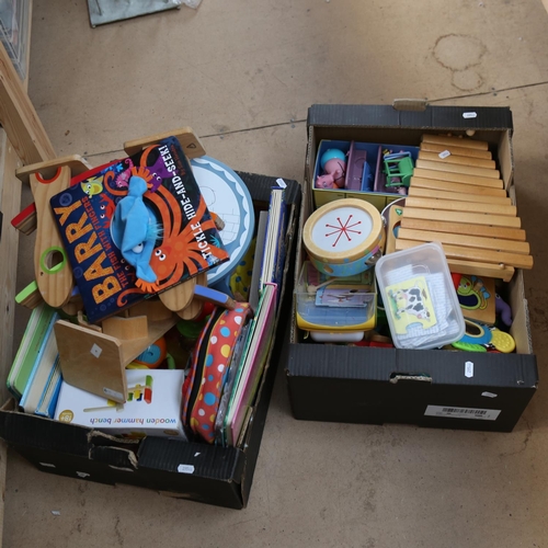 458 - A quantity of toys, games and musical instruments (2 boxfuls)