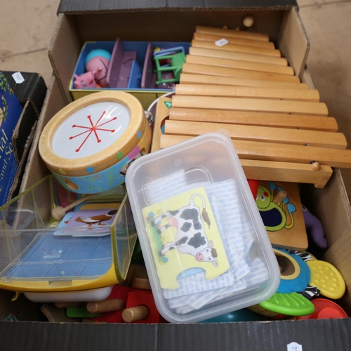 458 - A quantity of toys, games and musical instruments (2 boxfuls)