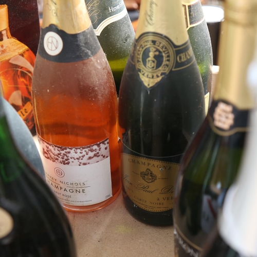 473 - A group of Champagne, Cognac, and sparkling wine