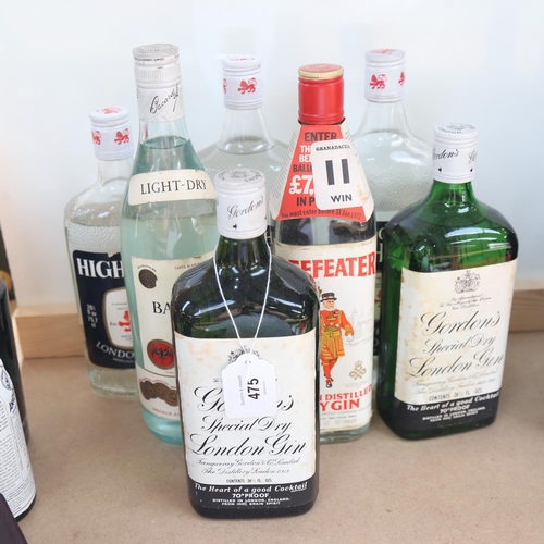 475 - 7 bottles of Gin